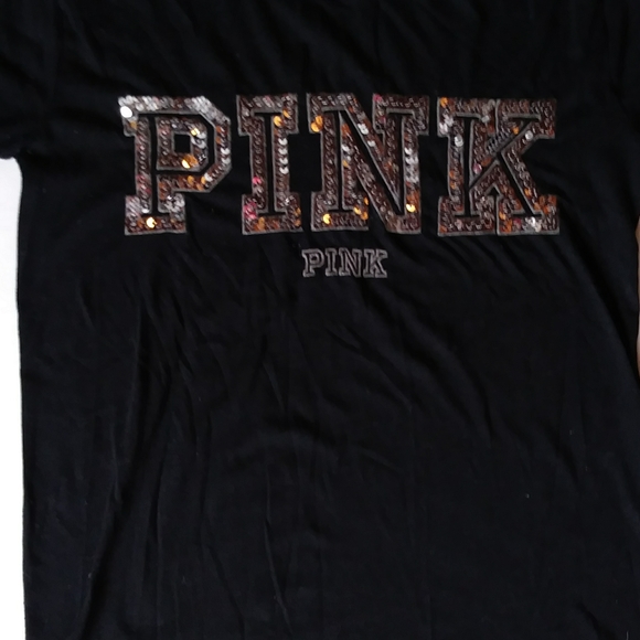 SEQUIN VS PINK RINGER T SHIRT XS - Picture 4 of 5